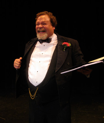Neil Worden performing as Charles Dickens